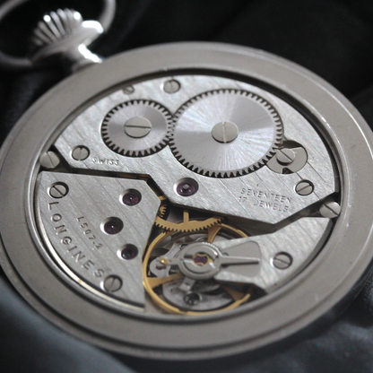 ロンジン / Longines / ヴィンテージ / 懐中時計/シルバーカラー /ハンターケース/ローマン数字/longines-162