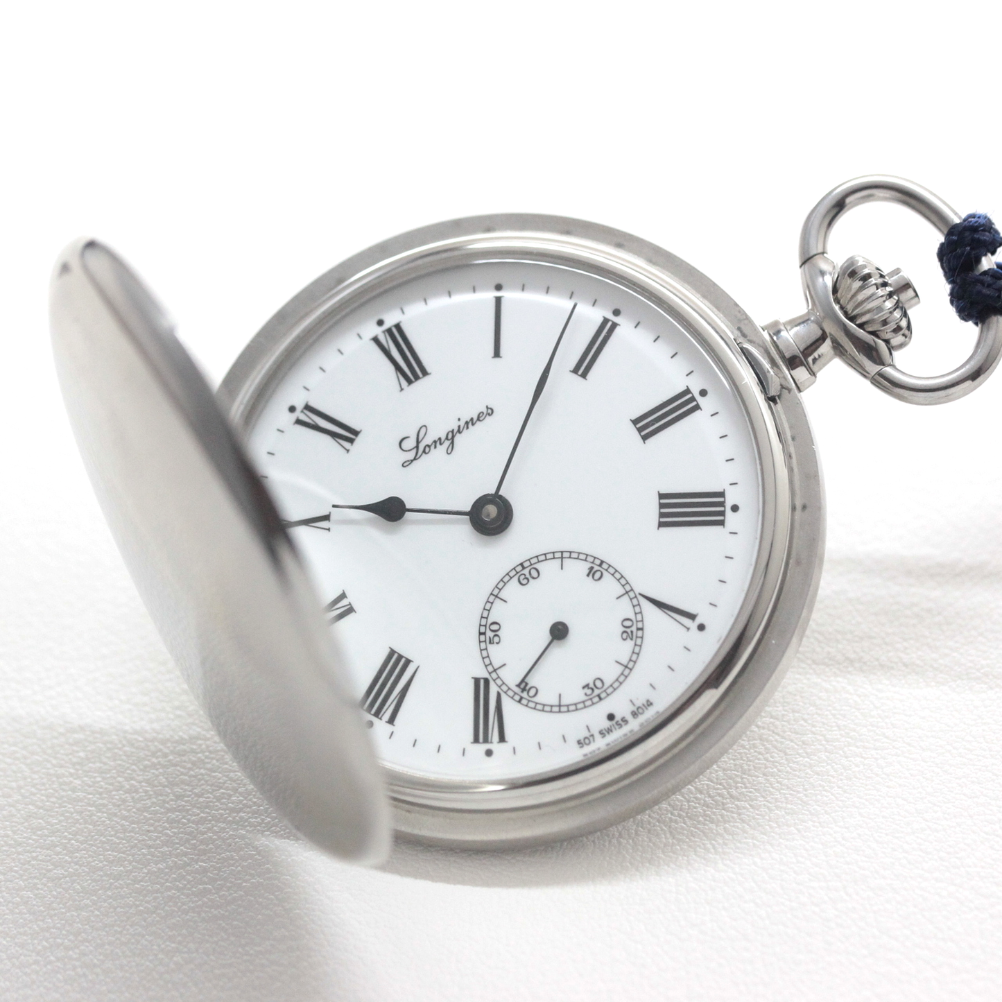 ロンジン / Longines / ヴィンテージ / 懐中時計/シルバーカラー /ハンターケース/ローマン数字/longines-162
