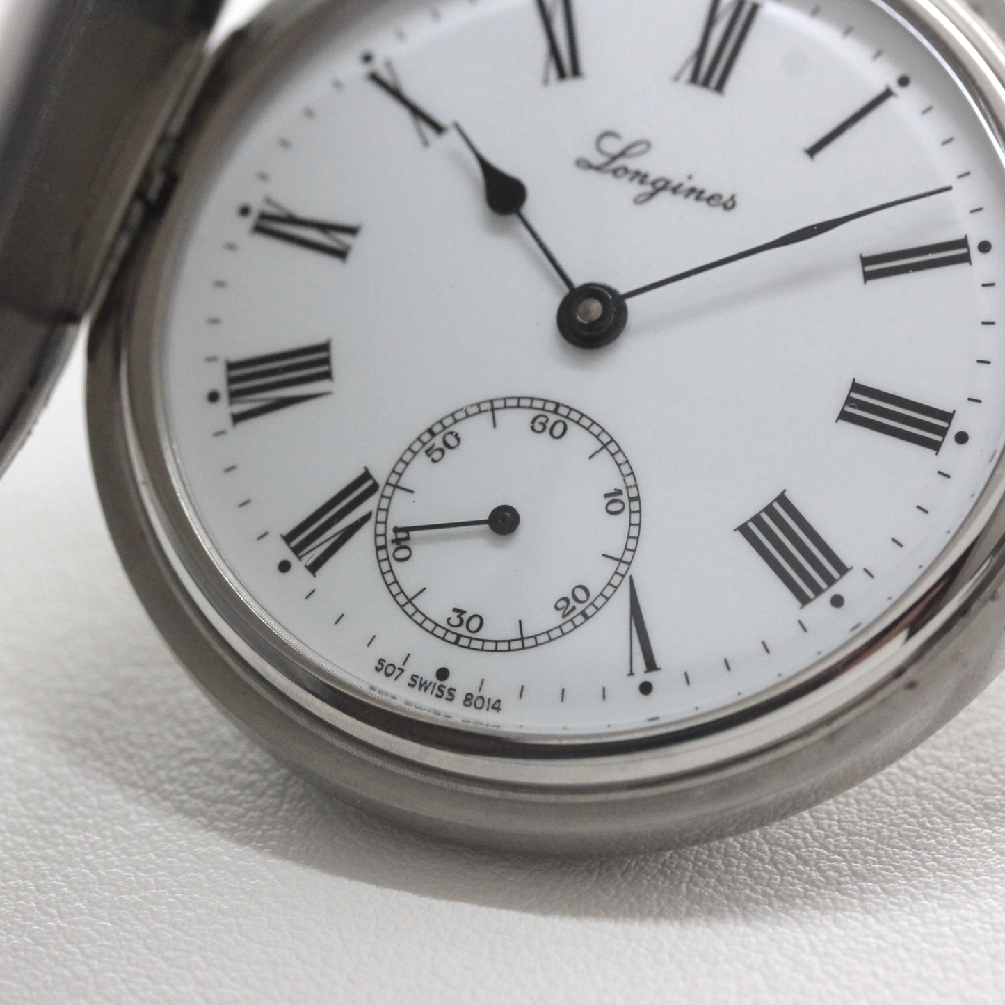 ロンジン / Longines / ヴィンテージ / 懐中時計/シルバーカラー /ハンターケース/ローマン数字/longines-162