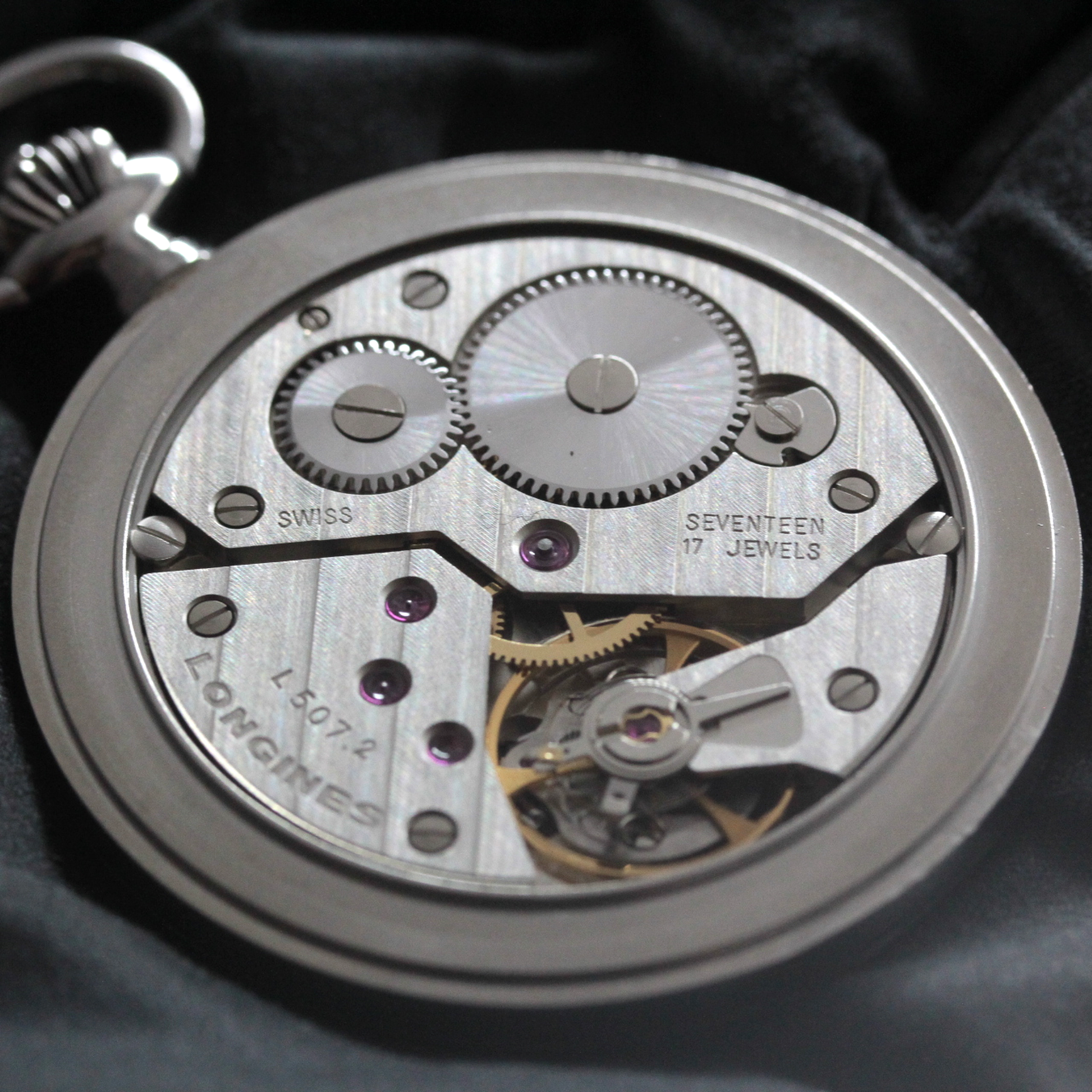 ETA（ユニタス)6498-2 Cal.507.2 ムーブメントを搭載 ヴィンテージ懐中時計 /longines-163