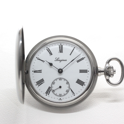 正面 ローマン数字 ヴィンテージ懐中時計 /longines-163