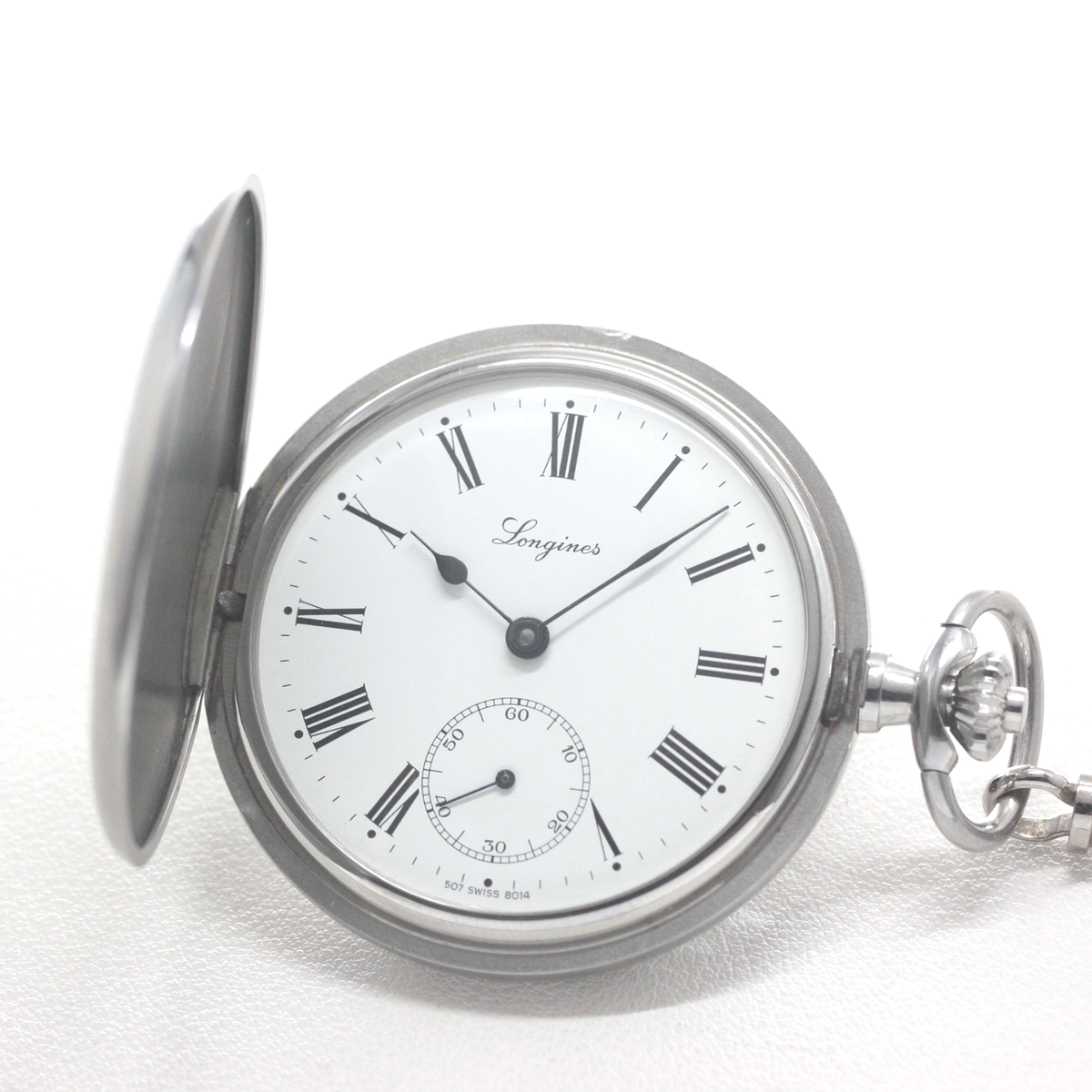 Longines（ロンジン）ヴィンテージ懐中時計 シルバーカラー ハンターケース longines-164 