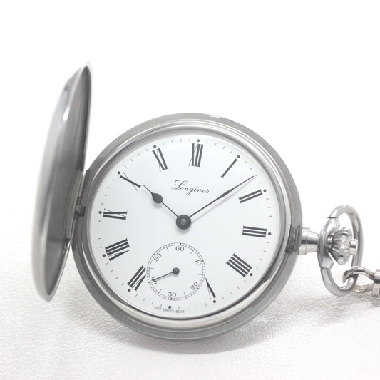Longines（ロンジン）ヴィンテージ懐中時計 シルバーカラー ハンターケース longines-164 