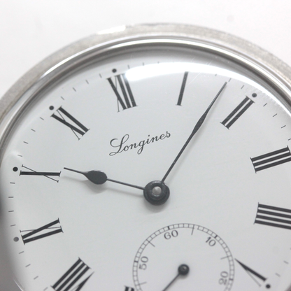 Longines（ロンジン）ヴィンテージ懐中時計 シルバーカラー ハンターケース longines-164 文字盤 インデックス