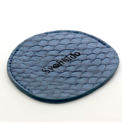 懐中時計専用革サック オリジナル 真鯛　 魚革 オーシャンブルー  s-leathercase-oceanblue-madai