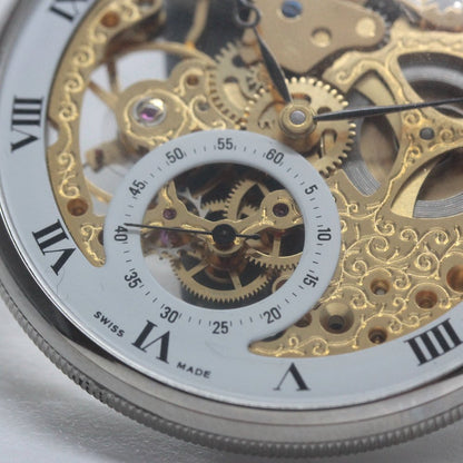 正美堂オリジナルウォッチ/懐中時計/リサイクルウォッチ/スケルトン/old6497pw-111