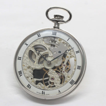 正美堂オリジナルウォッチ/懐中時計/リサイクルウォッチ/スケルトン/old6498pw-110