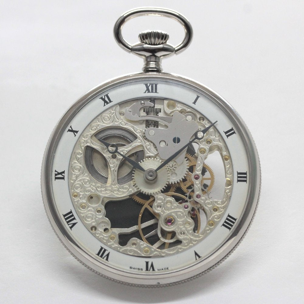 正美堂オリジナルウォッチ/懐中時計/リサイクルウォッチ/スケルトン/old6498pw-110