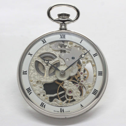 正美堂オリジナルウォッチ/懐中時計/リサイクルウォッチ/スケルトン/old6498pw-110