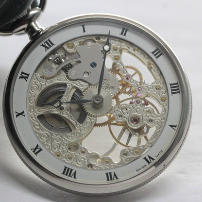 正美堂オリジナルウォッチ/懐中時計/リサイクルウォッチ/スケルトン/old6498pw-110