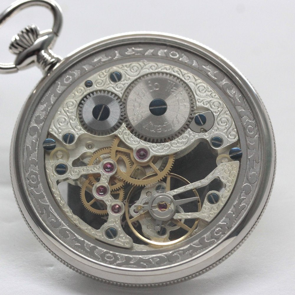 正美堂オリジナルウォッチ/懐中時計/リサイクルウォッチ/スケルトン/old6498pw-110