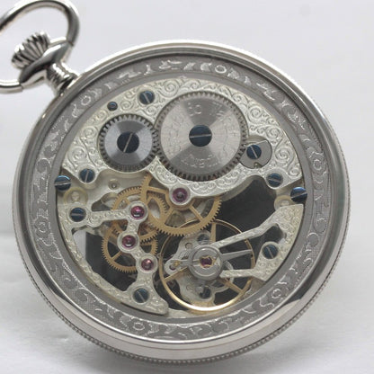 正美堂オリジナルウォッチ/懐中時計/リサイクルウォッチ/スケルトン/old6498pw-110