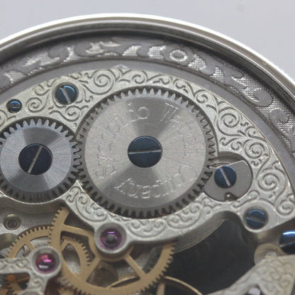 正美堂オリジナルウォッチ/懐中時計/リサイクルウォッチ/スケルトン/old6498pw-110