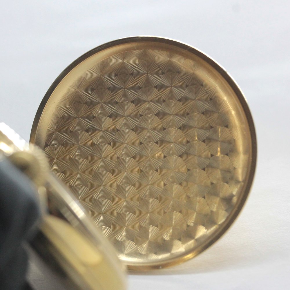 正美堂オリジナル懐中時計/ゴールドカラーハンターケース/スイス製オールドユニタス/old6498pw-112