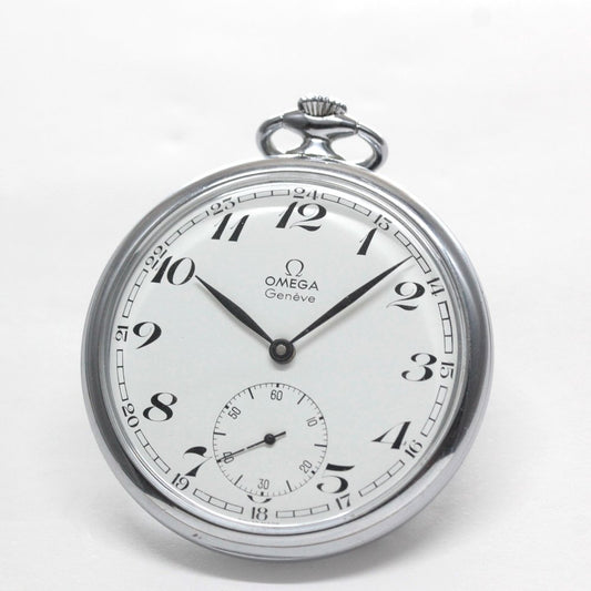 1973年製の絶版モデルのオメガ / OMEGA / ヴィンテージウォッチ / オープンフェイス懐中時計 / omega-125