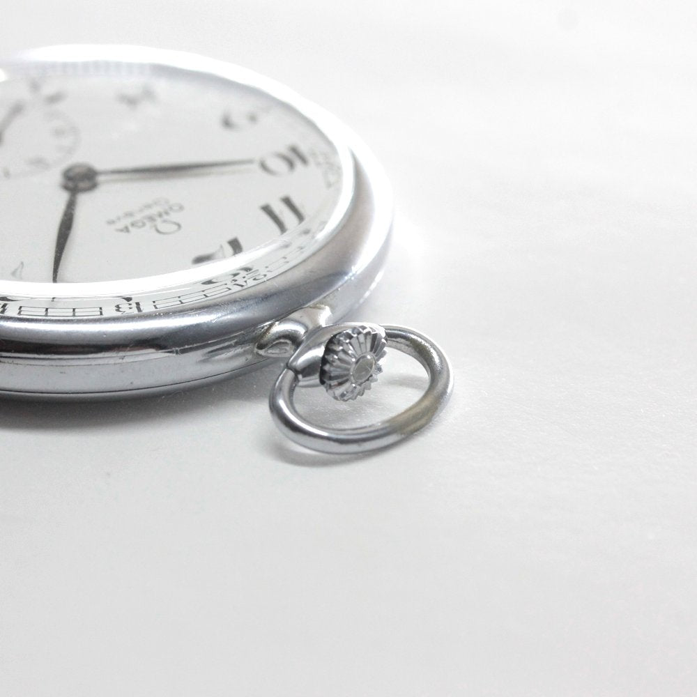 1973年製の絶版モデルのオメガ / OMEGA / ヴィンテージウォッチ / オープンフェイス懐中時計 / omega-125