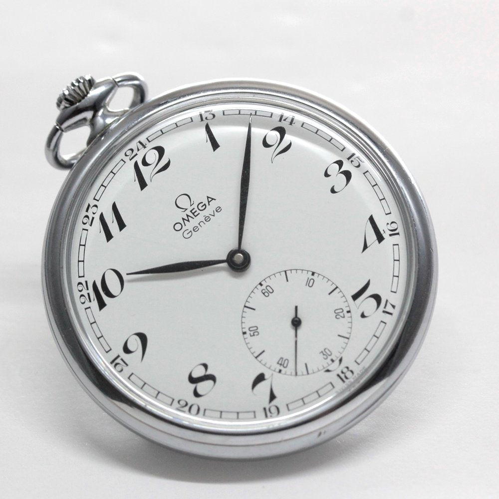 1973年製の絶版モデルのオメガ / OMEGA / ヴィンテージウォッチ / オープンフェイス懐中時計 / omega-125