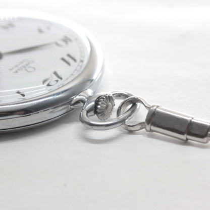 絶版モデルのオメガ / OMEGA / 1974年製 / ヴィンテージウォッチ / オープンフェイス懐中時計 / アラビア数字 / 純正チェーン付 / omega-127