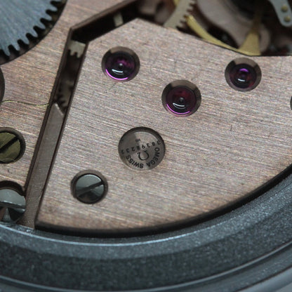 絶版モデルのオメガ / OMEGA / 1974年製 / ヴィンテージウォッチ / オープンフェイス懐中時計 / アラビア数字 / 純正チェーン付 / omega-127 キャリバー