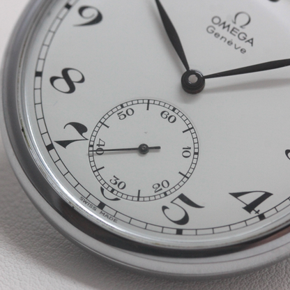 オメガ 懐中時計 ヴィンテージ 手巻き式 omega-132 6時方向にスモールセコンド