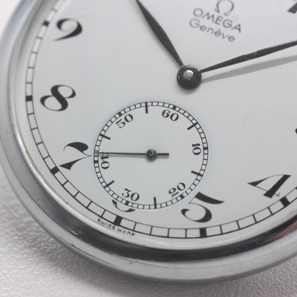 オメガ(OMEGA) ヴィンテージ 懐中時計 手巻き式 オープンフェイス アラビア数字 omega-134 スモールセコンド