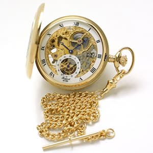 ラポート(Rapport) 両開き スケルトン　PW44 懐中時計