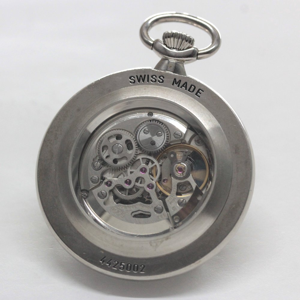 Revue Thommen pocket watch, skeleton, hand-wound, manufacture