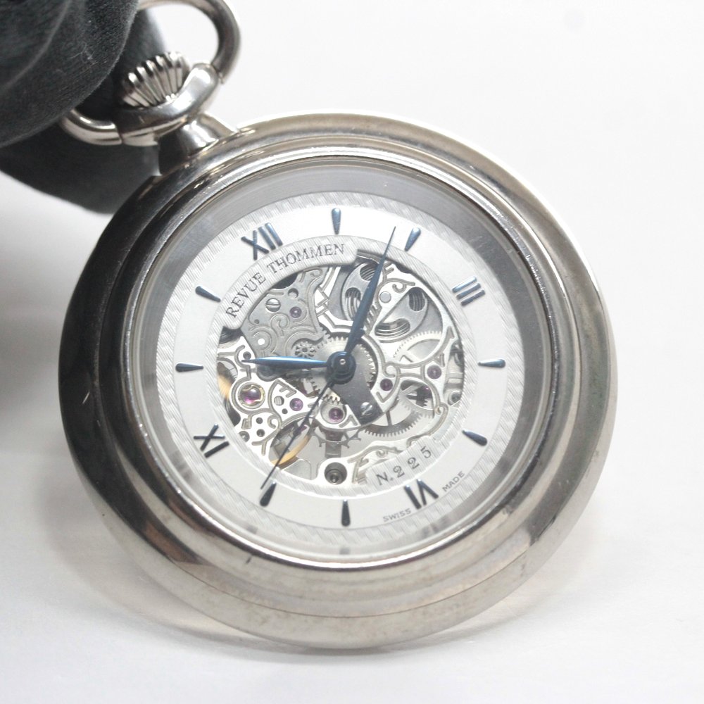 Revue Thommen レビュー トーメン スケルトン懐中時計 稼働品 レビュートーメン/懐中時計/スケルトン/手巻き/マニュファクチュール