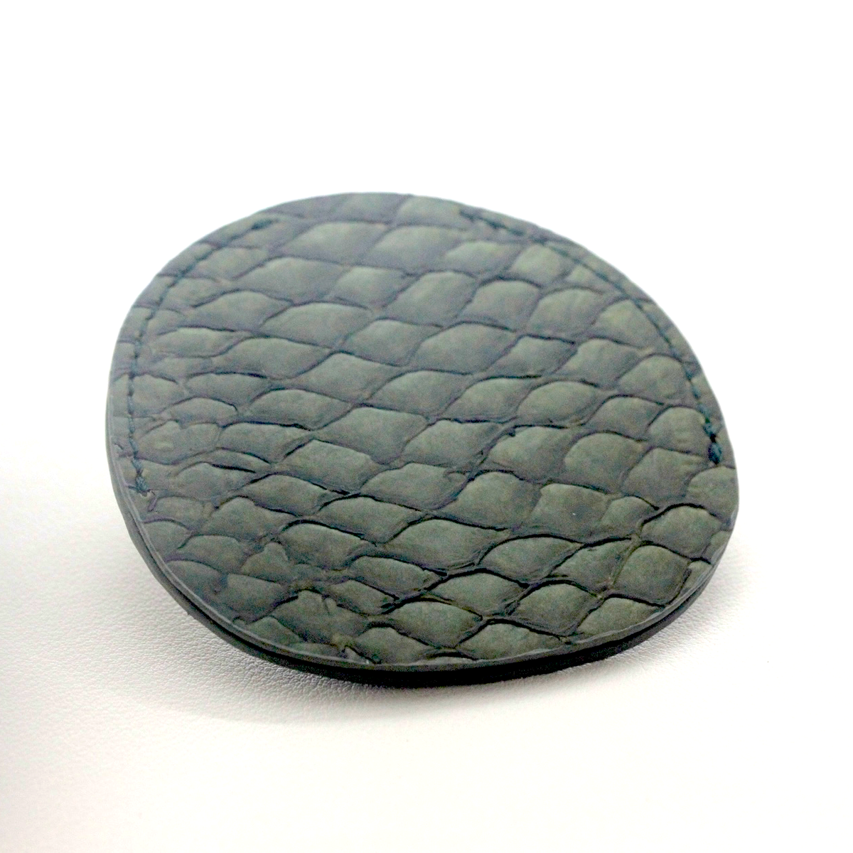 懐中時計専用革サック オリジナル 真鯛　 魚革 シーグリーン  s-leathercase-seagreen-madai 裏面