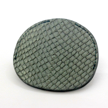 懐中時計専用革サック オリジナル 鮭　 魚革 シーグリーン  s-leathercase-seagreen-sarmon  裏面