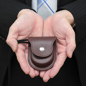 懐中時計用 レザーケース 正美堂オリジナル(ブラウン) SP408F