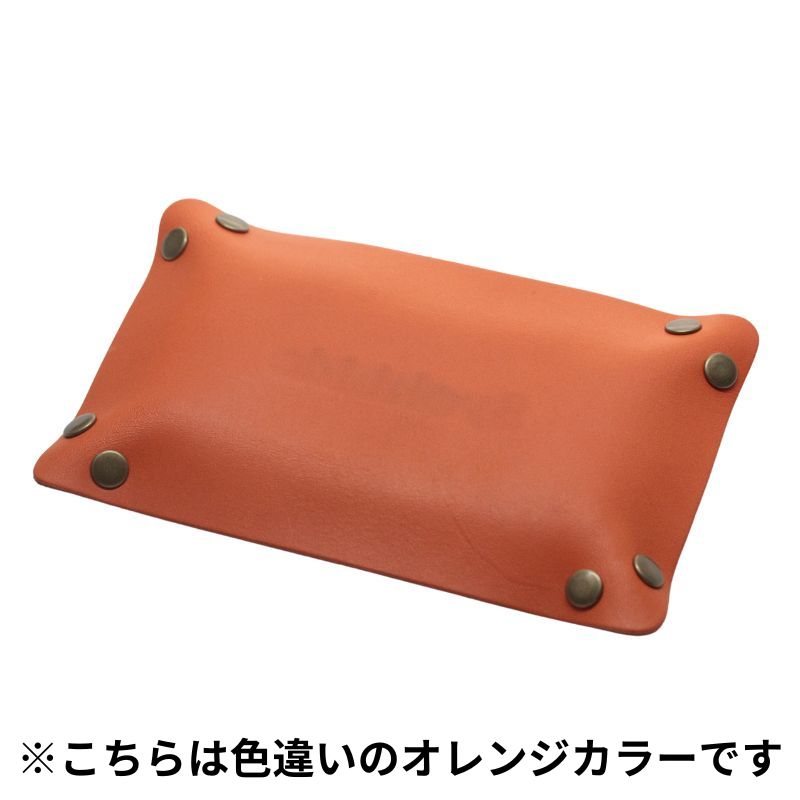 正美堂オリジナル 牛革(本革)トレイ/10.5センチ×17センチ/　キャメル