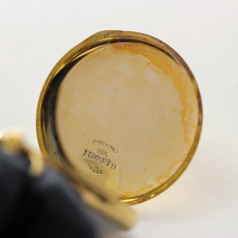 【Sold out】絶版モデルのタバン（TAVANNES）社製18k金無垢懐中時計