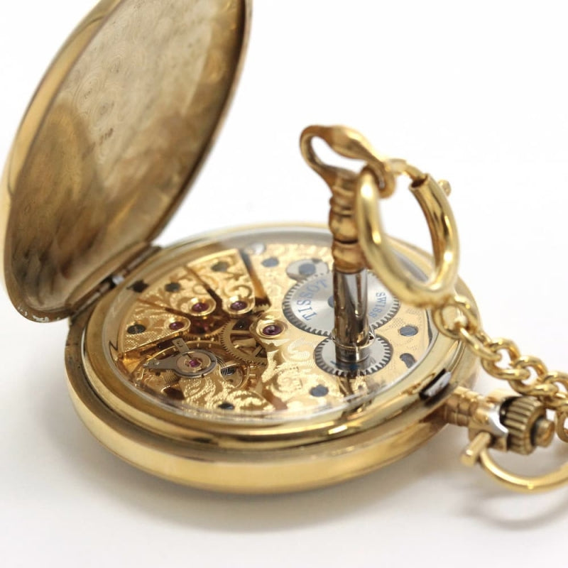 絶版モデルのティソ（TISSOT）　鍵巻き式懐中時計　tissot-1007