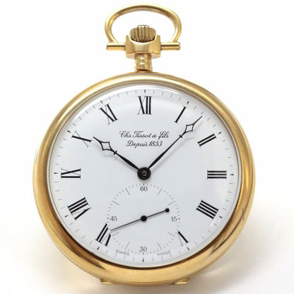 絶版モデルのティソ（TISSOT）　鍵巻き式懐中時計　tissot-1009
