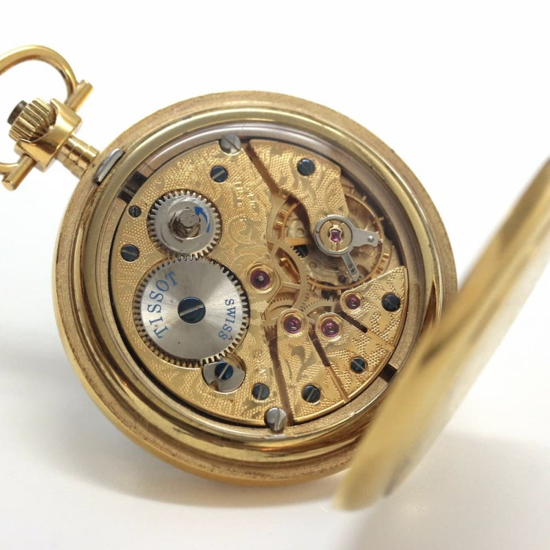 絶版モデルのティソ（TISSOT）　鍵巻き式懐中時計　tissot-1009
