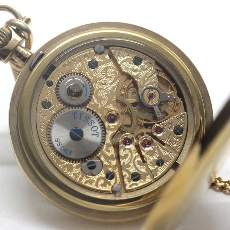 絶版モデルのティソ（TISSOT）　鍵巻き式懐中時計　tissot-1019