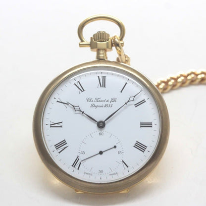 絶版モデルのティソ（TISSOT）　鍵巻き式懐中時計　tissot-1034