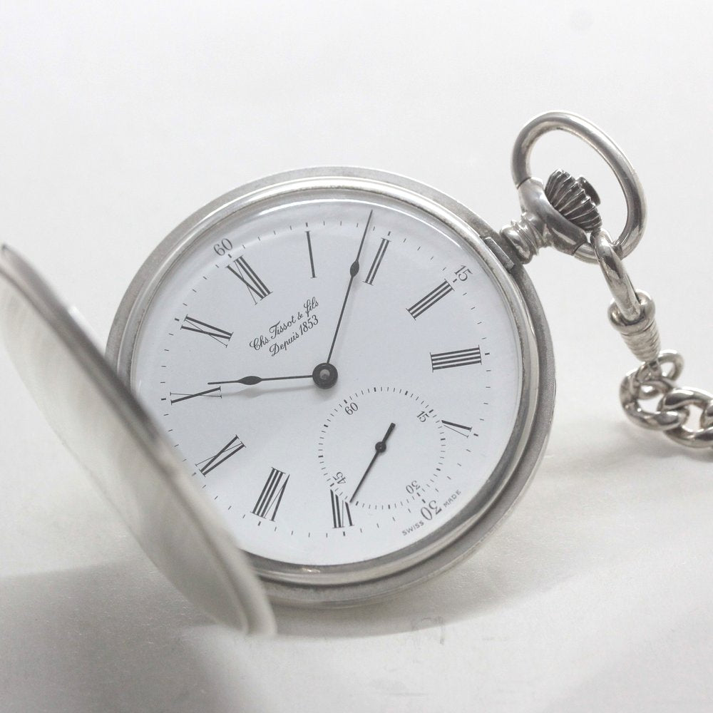 1853年創業のスイスブランド、ティソの銀無垢懐中時計/銀無垢懐中時計/tissot-1035