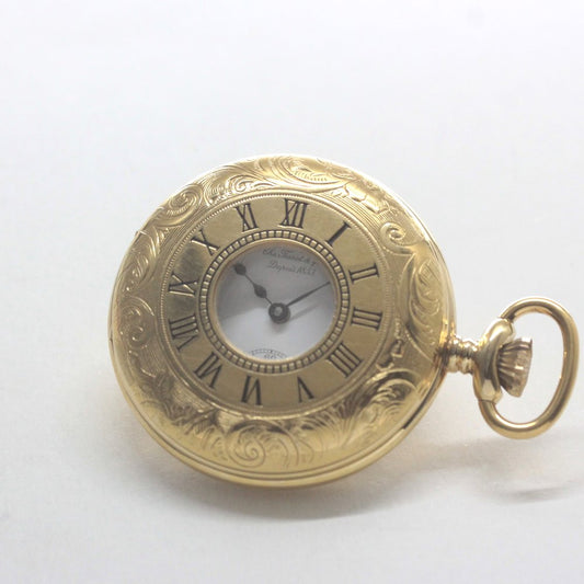 1853年創業のスイスブランド、ティソのナポレオンタイプ懐中時計 絶版モデルのティソ（TISSOT）　ハーフハンター懐中時計　tissot-1036