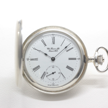 絶版モデルのティソ（TISSOT）/ 銀無垢懐中時計 / tissot-1037