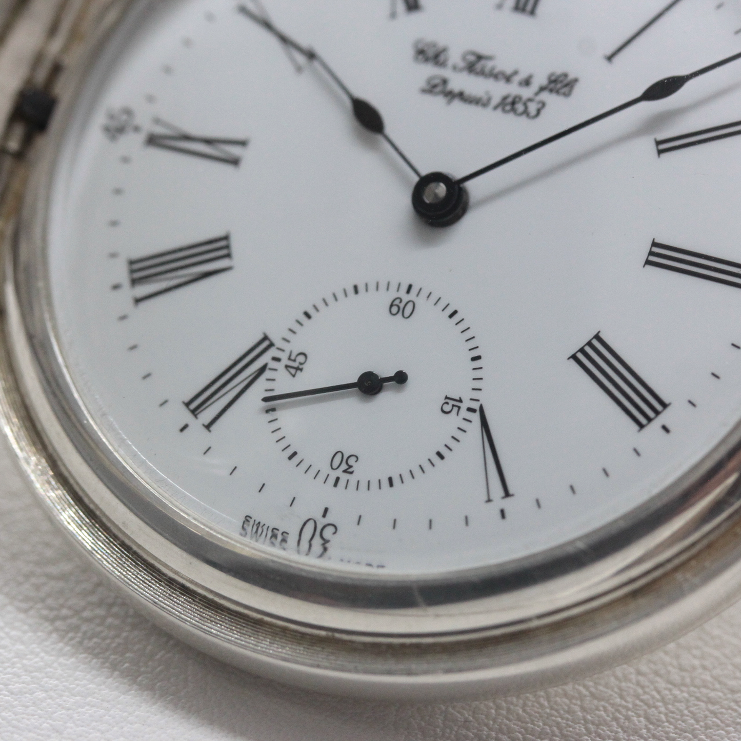 絶版モデルのティソ（TISSOT）/ 銀無垢懐中時計 / tissot-1037