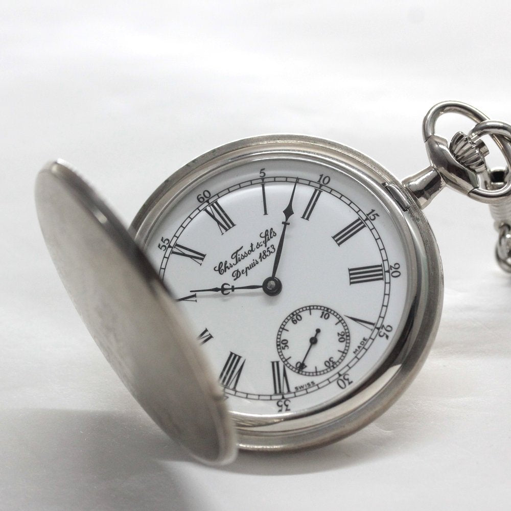 1853年創業のスイスブランド、ティソ（TISSOT）ハンターケース懐中時計　tissot-1038