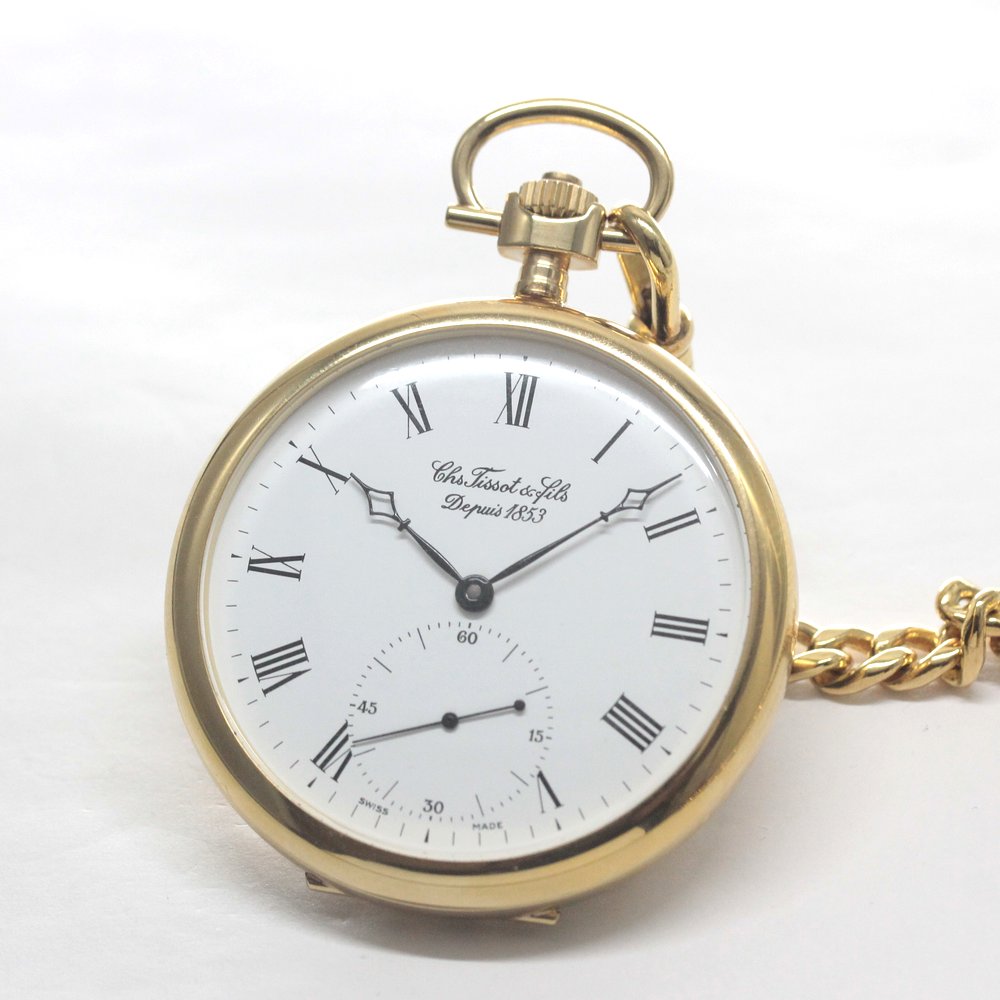 絶版モデルのティソ（TISSOT） 鍵巻き式懐中時計 / tissot-1039