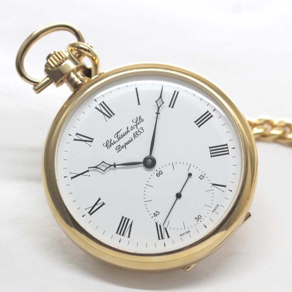 絶版モデルのティソ（TISSOT） 鍵巻き式懐中時計 / tissot-1039 – 懐中