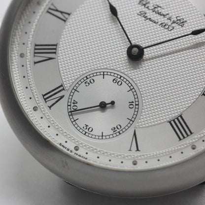 絶版モデルのティソ（TISSOT）/ ヴィンテージウォッチ / シルバーカラーオープンフェイス /ローマン数字/ 手巻き式 / 懐中時計 / tissot-1040