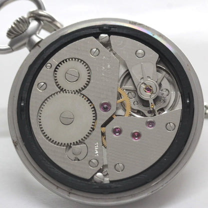 絶版モデルのティソ（TISSOT）/ ヴィンテージウォッチ / シルバーカラーオープンフェイス /ローマン数字/ 手巻き式 / 懐中時計 / tissot-1040