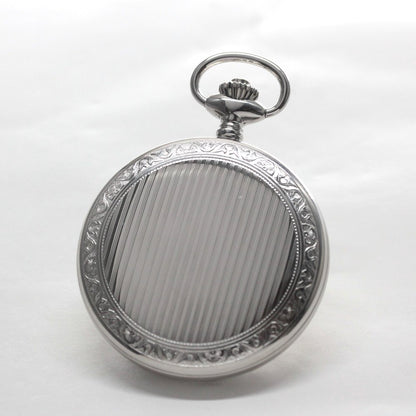 絶版モデルのティソ（TISSOT）/ ヴィンテージウォッチ / シルバーカラー ハンターケース /アラビア数字/ 手巻き式 / 懐中時計 / tissot-1041