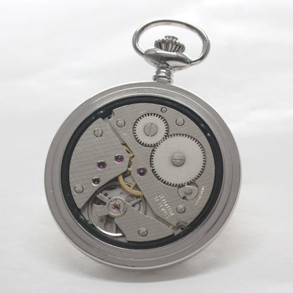 絶版モデルのティソ（TISSOT）/ ヴィンテージウォッチ / シルバーカラー ハンターケース /アラビア数字/ 手巻き式 / 懐中時計 / tissot-1041