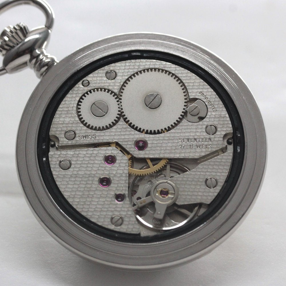 絶版モデルのティソ（TISSOT）/ ヴィンテージウォッチ / シルバーカラー ハンターケース /アラビア数字/ 手巻き式 / 懐中時計 / tissot-1041